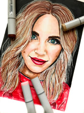 Load image into Gallery viewer, Copic Marker Portrait
