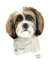 Load image into Gallery viewer, Watercolor Pet Portrait (Mulligan Series)
