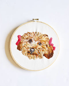 Embroidered Pet Portrait
